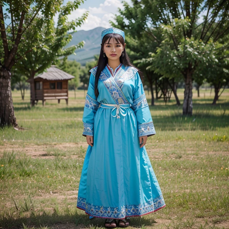 Beautiful woman, 21 years, 🇰🇿 Kazakhstan, kazach ethnicity , cultural costumes , open field