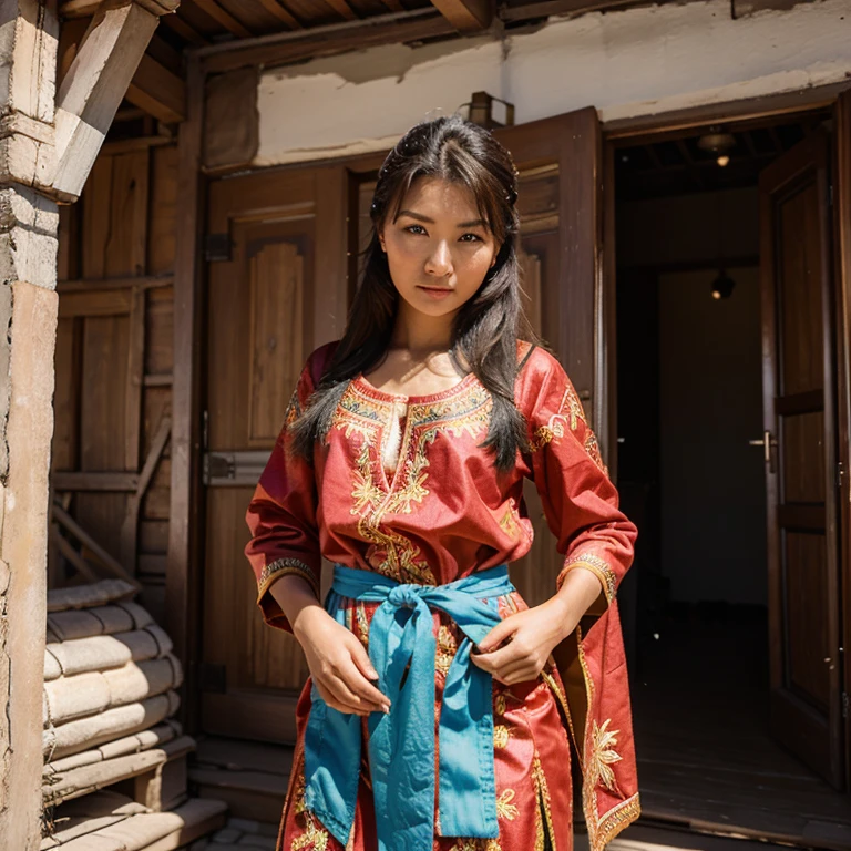 Beautiful woman, 20 years , kyrgyzstan 🇰🇬, cultural costumes 