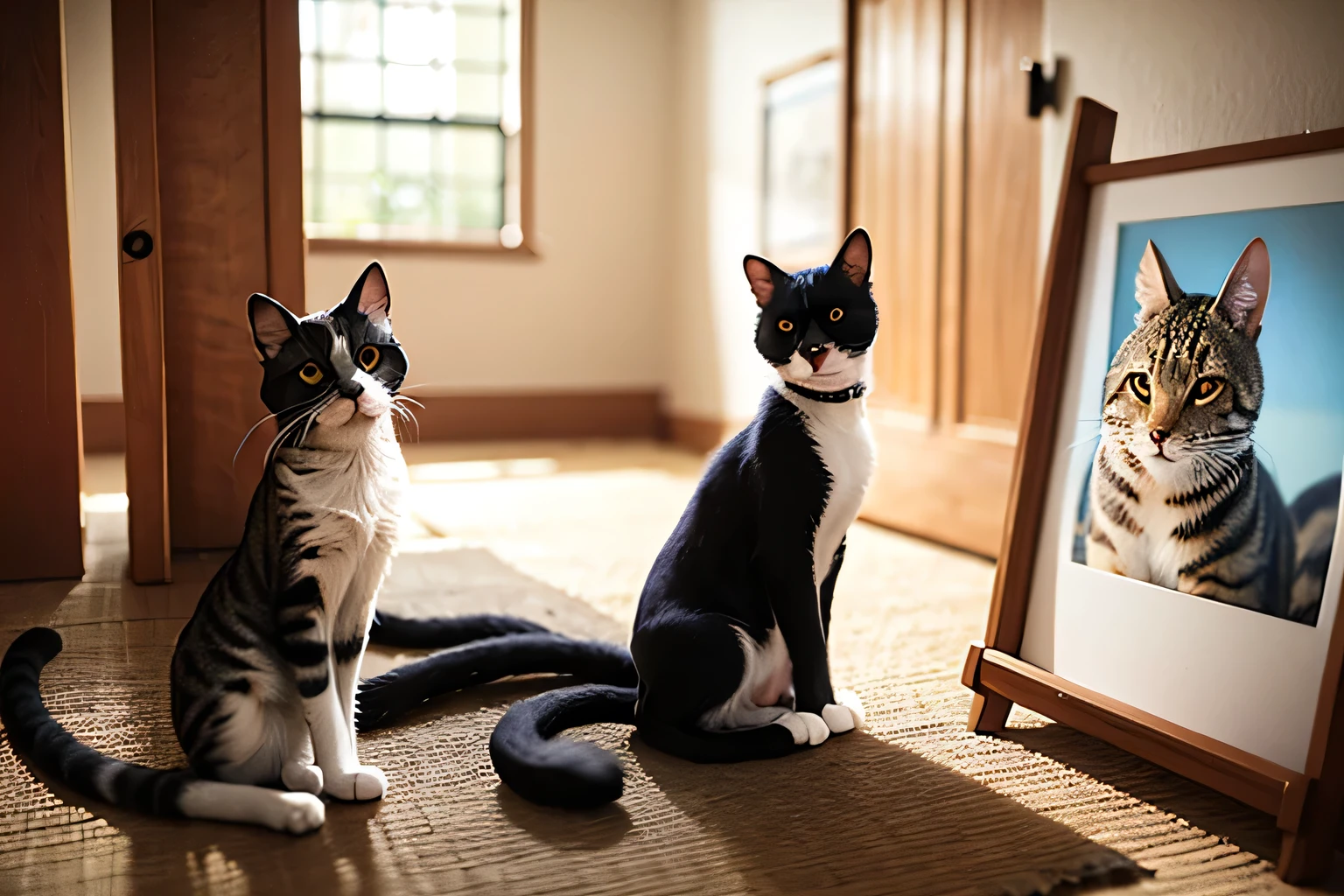 Cat, art, art, bright, ポジティブ