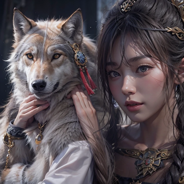 ulzzang -6500-v1.1,(Raw foto:1.2),((Photorealsitic:1.4)),top-quality,masterpiece, illustratio, extremely delicate and beautiful, extremely details CG,Unity,8k wallpaper, astonishing、finely detail, Official art,absurderes, Incredibly ridiculous, huge filesize, ultra-detailliert, hight resolution, (Raw photo, Best Quality, Mastery:1.2), (NSFW), (Realistic, Photorealsitic:1.4), (masuter piece:1.4), (Best Quality:1.4), 1girll, Solo,Clean face, Detailed face, (The most beautiful face:1.5)、(The cutest face:1.5)、perfectly proportions, A slight smil, Beautiful goddess with perfect body shape、Goddess of battle, Wear armor、FULL BODYSHOT, The background is ruins、blur backgroun、Ruins after modern warfare、natta、murky、nude,naked,a man grab her breast from behind
