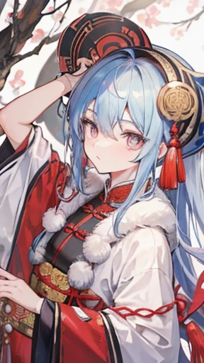 Ancient Chinese Man、Man in ancient Chinese clothing、Ancient Chinese hairstyle man、Ancient Chinese man with cloth wrapped around his head、Man with narrow eyes、