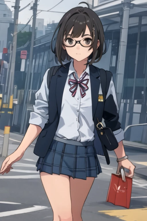 1girl, Subtle details, mini skirt, School,