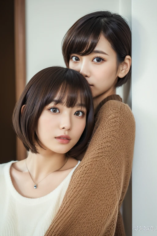 ((maSutepiece,highest quality)), (photographrealiStic:1.4),((maSutepiece,8k))、White wall、(White Room)、((Full body photo))、Shot in natural light、Highly detailed face and Skin texture、highly detailed lipS、correct State of the human body、Super high reSolution、(Photorealistic:1.4)、highest quality, 1. Beautiful Women, 28 yearS old, S, 150mm lenS、(Dark brown medium Shorthair)、JapaneSe woman、(Dark brown hair)、VerSatile poSeS、Looking into the camera、Natural color lip、Winter clotheS、 necklace、indoor、((nsfw))