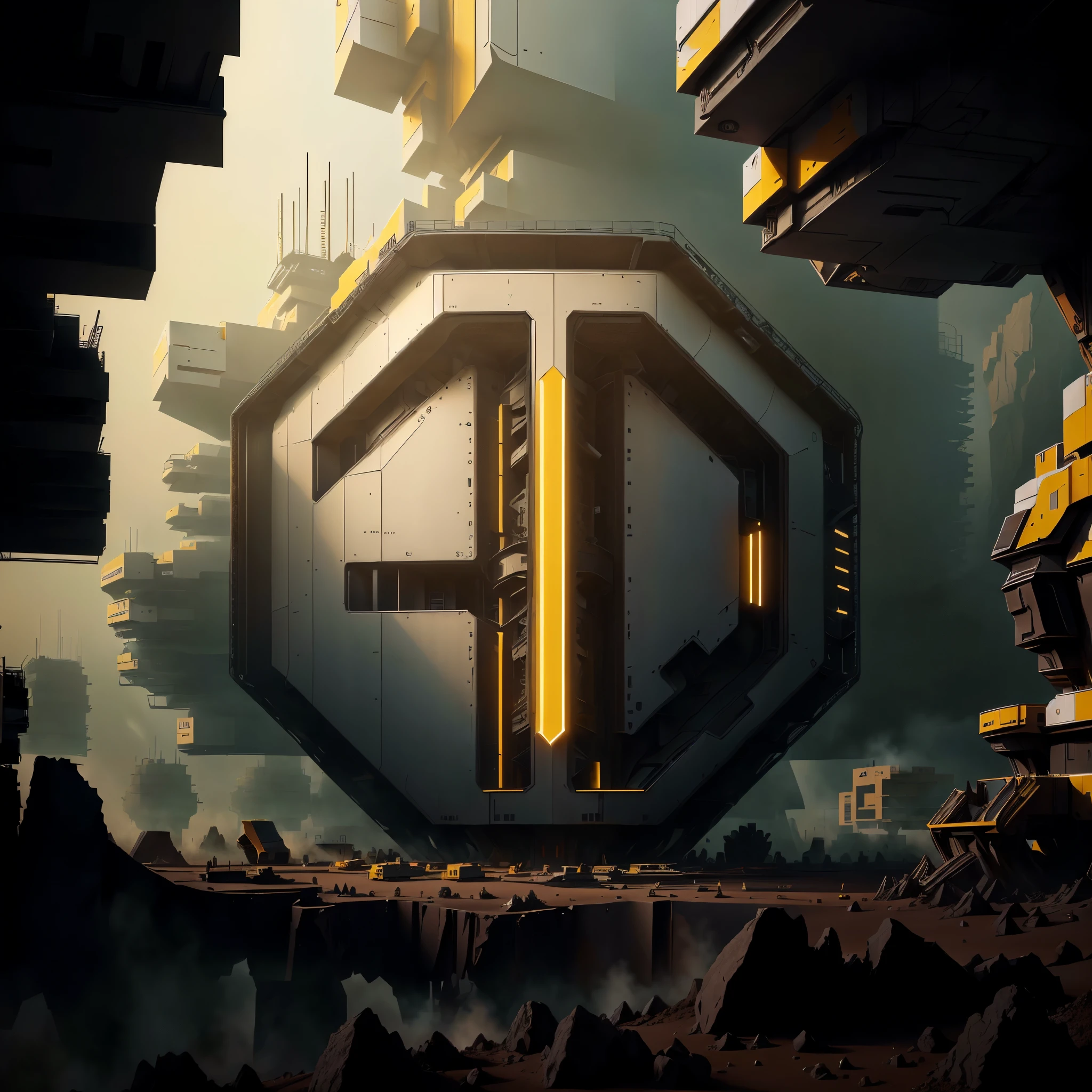 Martian buildings under construction,Rich in technology,Rich in technology,