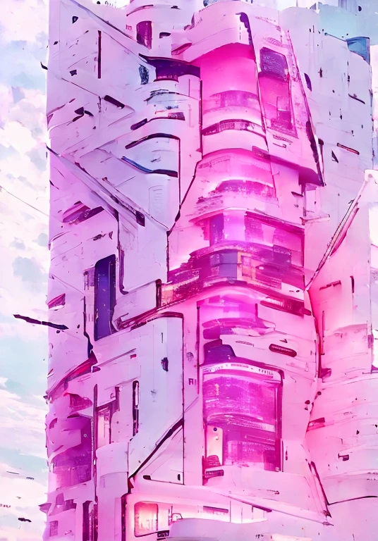 (A city with various skycrapers), ultra beautiful modern metropolis , cyberpunk, vinrant colors, techno fantasy architecture, night sky with stars 4k, uhd, photorealistic:1.4, masterpiece , futuristic buildings