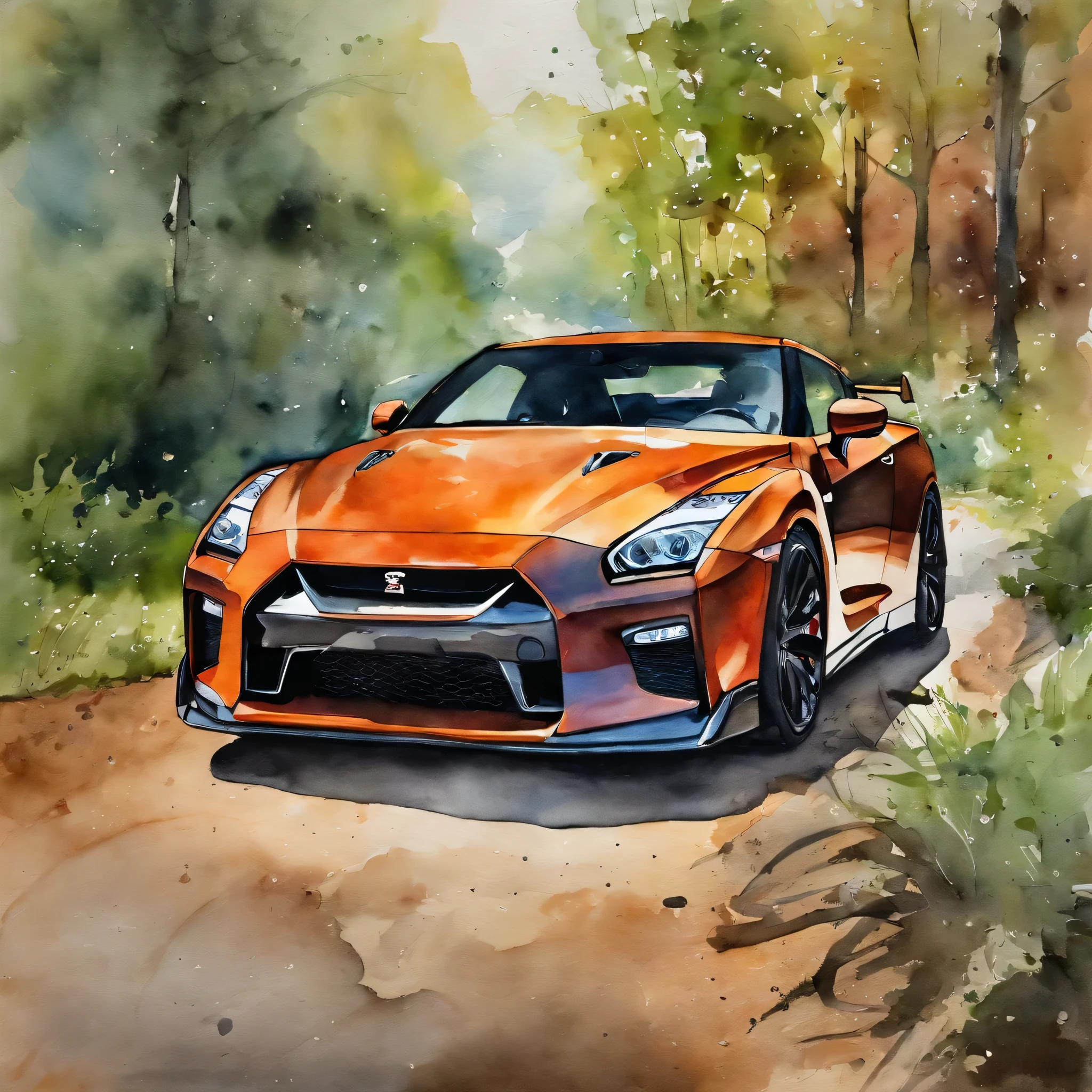 nick and cinna in nmp's nissan gtr