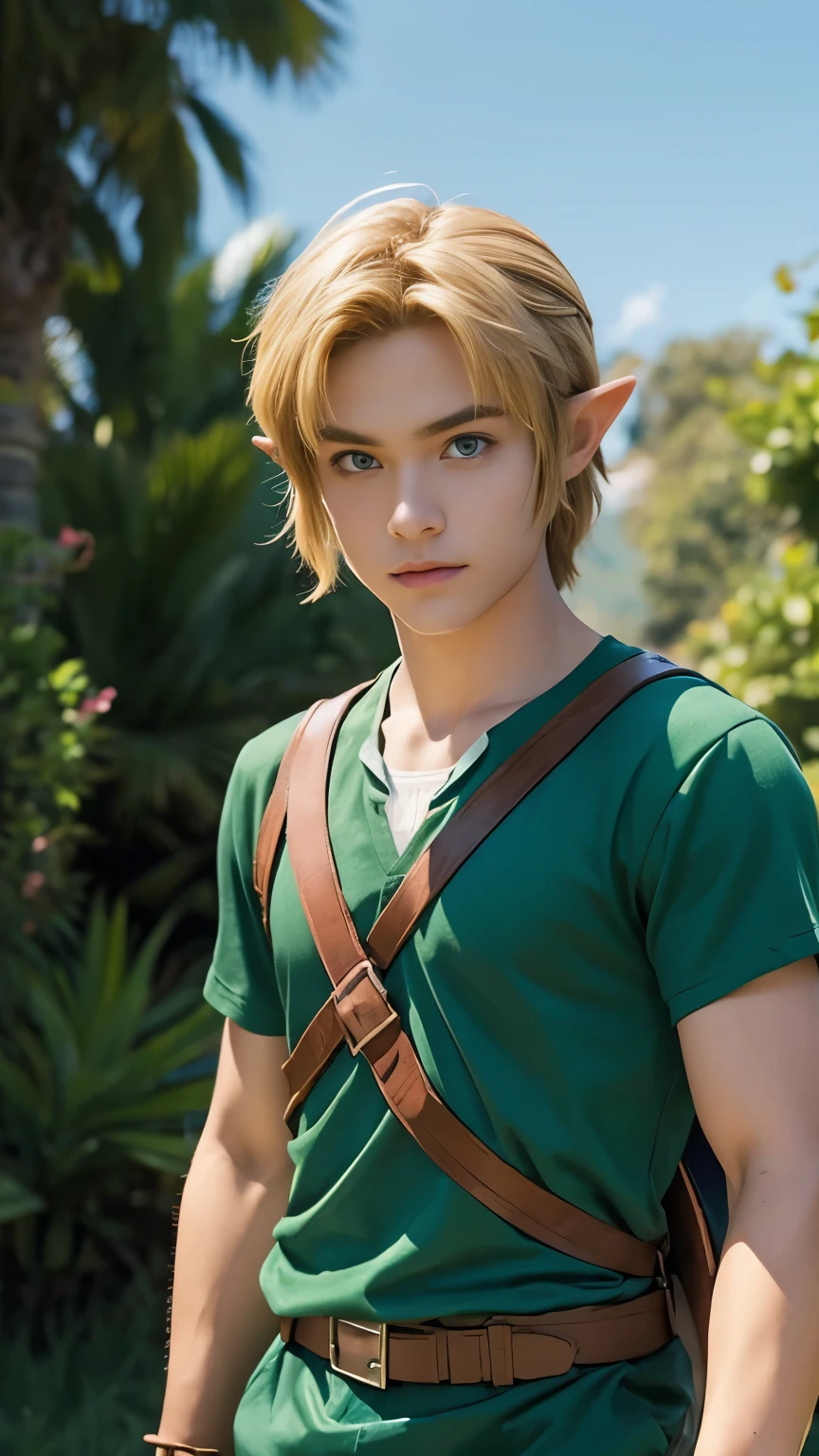 whole (body) picture of a character fromThe Legend of Zelda, a teenage Link from the legend of zelda
