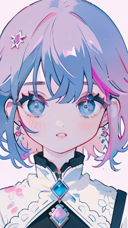 Nice ,cabelo escuro,pink lips,Vestindo uma camisa preta,Paleta pastel estilo Aurora Punk,an anime illustration of her face,gifs animados,hand drawn animation,Captivating sketches,Suave e brilhante,romantismo nebuloso,estilo superplano,Fundo branco - ar 1:1 - New expression of 5 styles - 50,decote,(seios grandes,The straps slip)