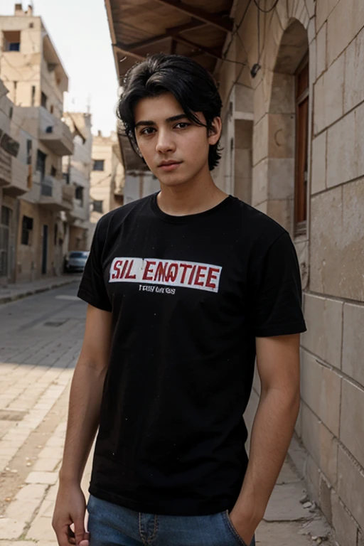 syrian male black hair