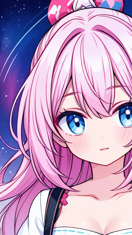 Nice ，cabelo escuro，pink lips，Vestindo uma camisa preta，Paleta pastel estilo Aurora Punk，an anime illustration of her face，gifs animados，hand drawn animation，Captivating sketches，Suave e brilhante，romantismo nebuloso，estilo superplano,Fundo branco - ar 1:1 - New expression of 5 styles - 50，decote，(seios grandes，The straps slip)