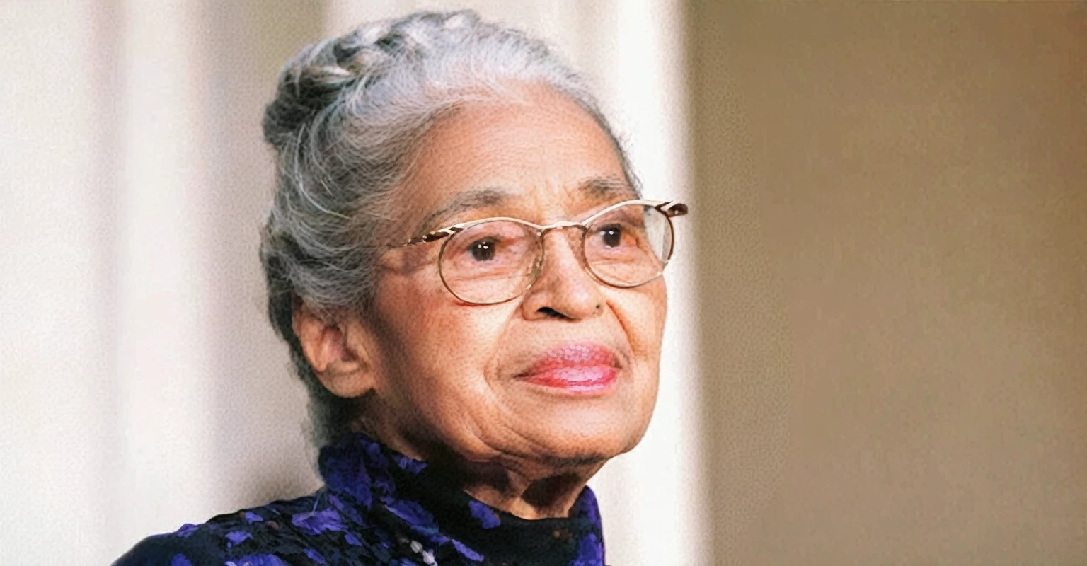 Rosa Parks. An image similar to this image. A white background.