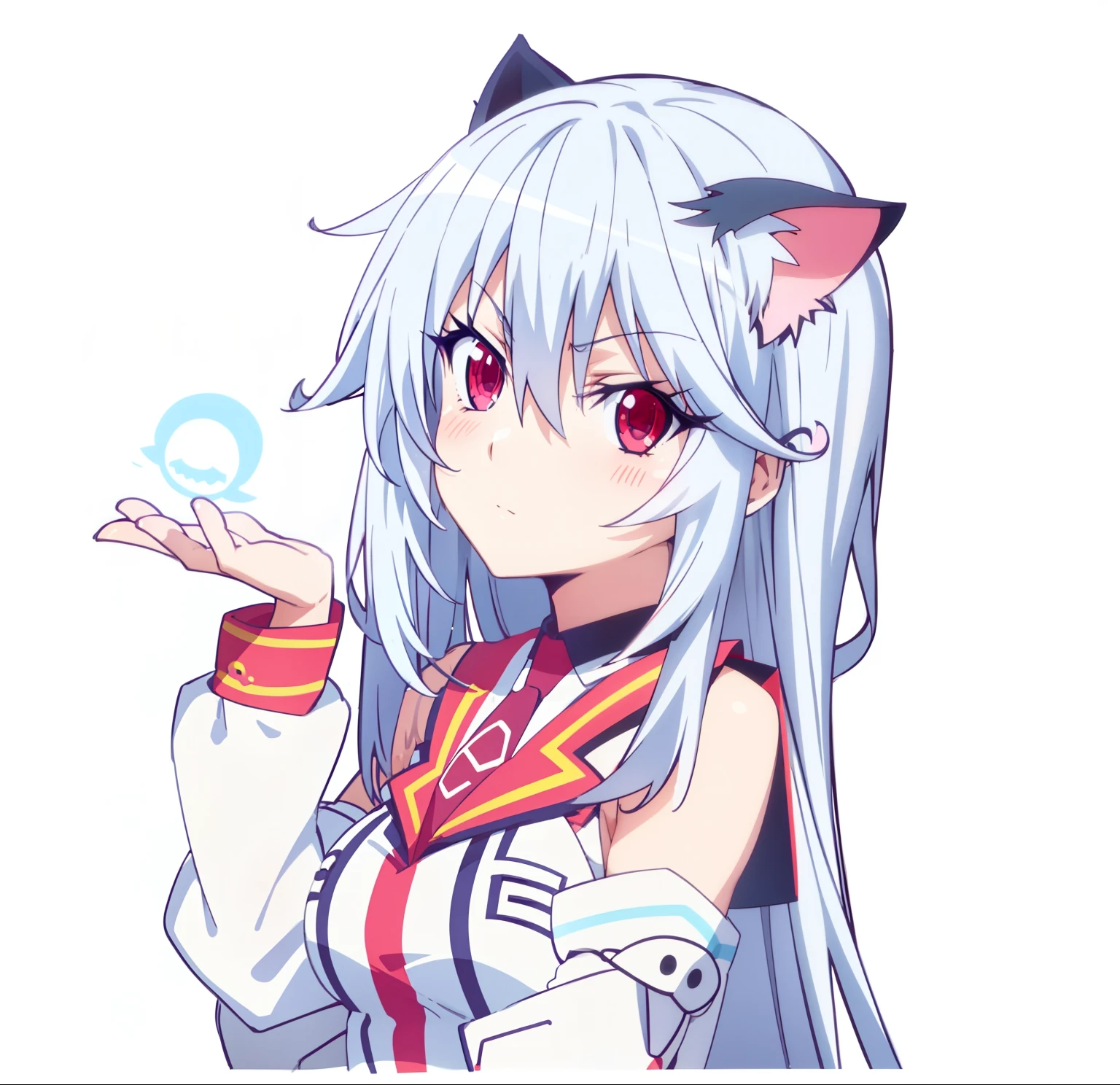 anime girl with blue hair and glasses and a cat ears, cute anime catgirl, anime catgirl, cute!! chibi!!! catgirl, anime moe artstyle, anime girl with cat ears, nekomimi, nyaruko-san, anime cat, beautiful anime catgirl, catgirl, neferpitou, very beautiful anime cat girl, cute anime face,simple background, I am talking,simple background, I am talking
