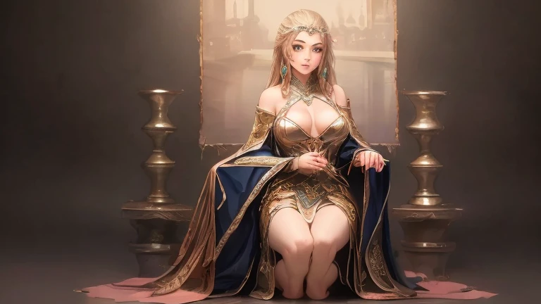 (best quality,4k,8K,high resolution,masterpiece:1.2),Super detailed,(Practical,photoPractical,photo-Practical:1.37),Full body portrait,1 girl, Perfect hourglass illustration, Exquisite functionality, Mysterious eyes, White transparent dress, Bare shoulders, blush, Shy, Pink long hair, looking at the audience, Large Breasts, Depth of writing boundaries, High-definition images、Thin waist