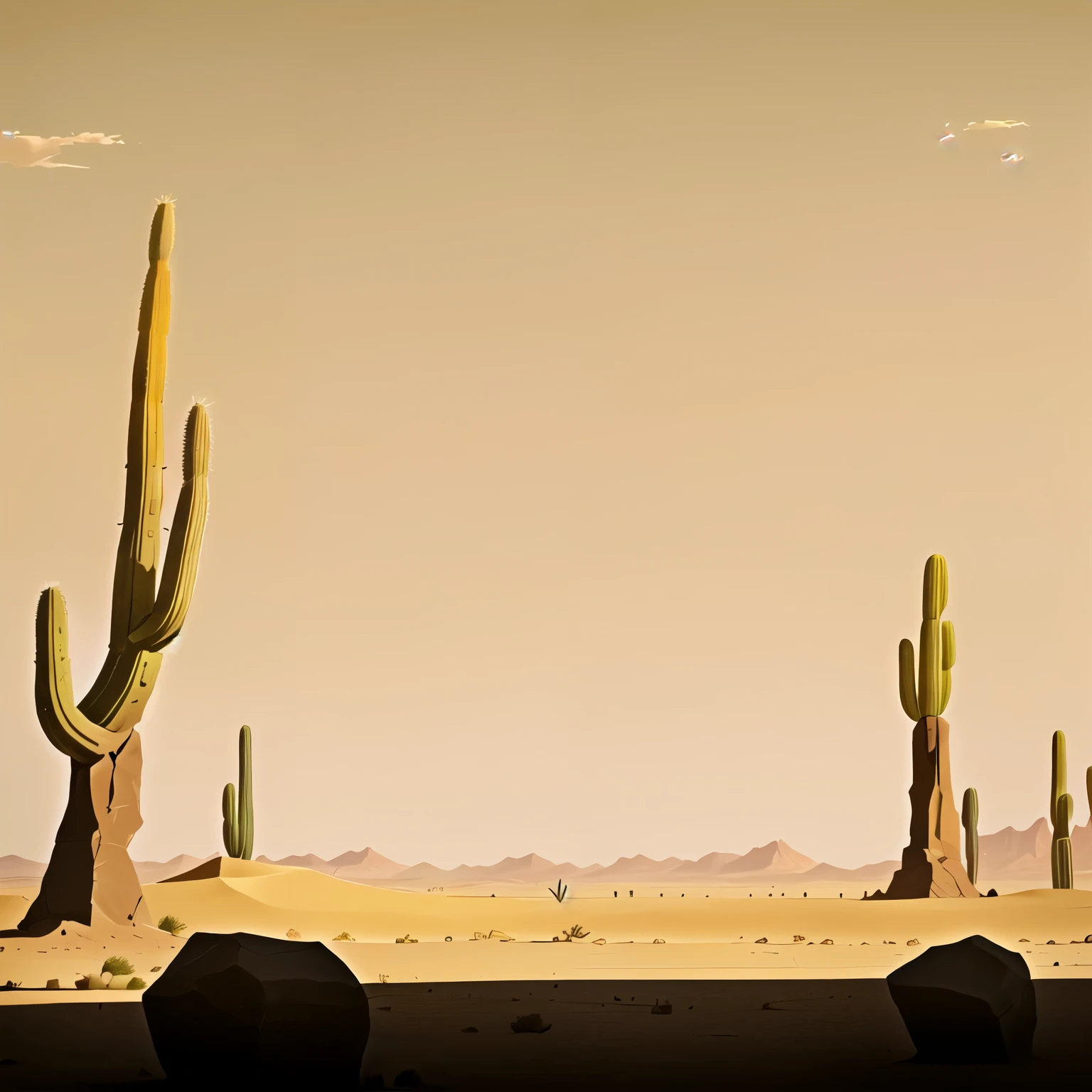 there is a deserto scene with a cactus plant and rocks, new mexican deserto background, deserto wasteland, deserto background, deserto environment, deserto scenery, deserto landscape, deserto in the background, deserto planoo, arte de fundo, deserto scene, deserto composition, deserto, dark deserto background, deserto legalo, deserto rochosoo, steampunk deserto background, em um vasto deserto serenoo