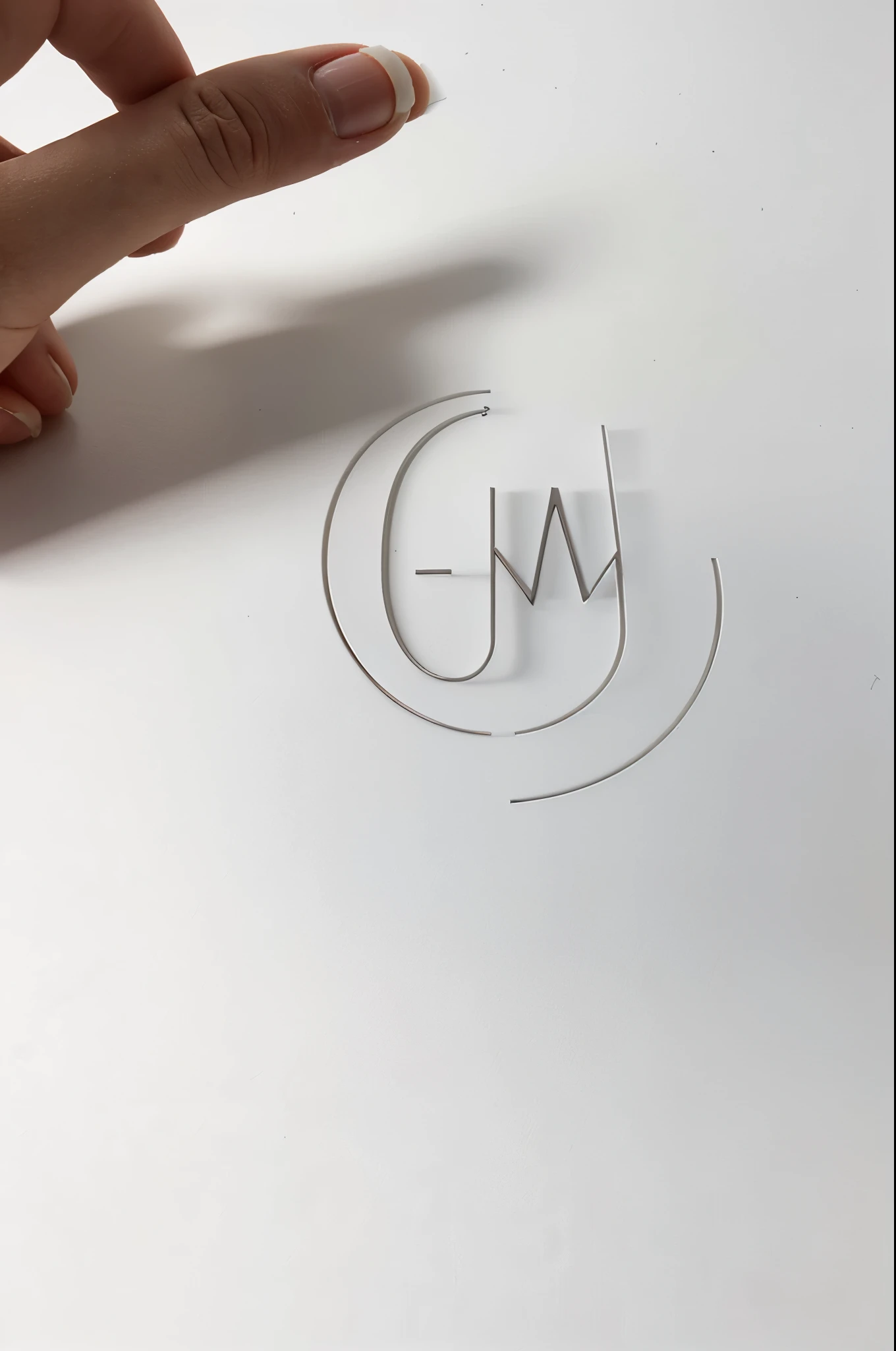 Create illustration 3D Logo Design Name"M N"