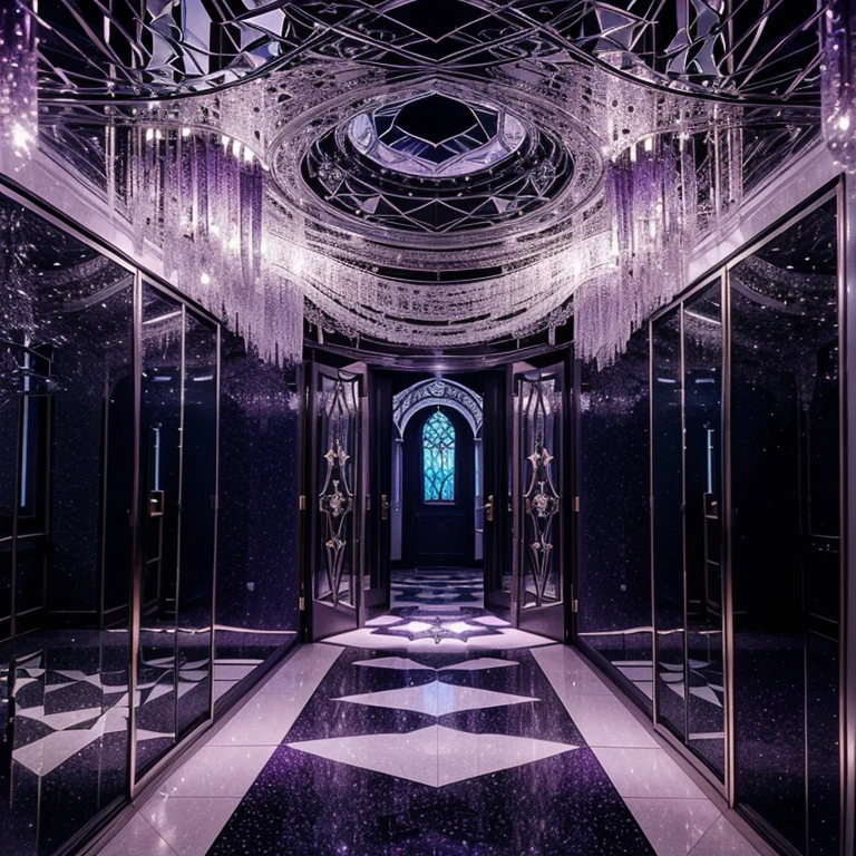 Institute of Illusions (The Weavers of Whispering Dreams):
Primary: Ever-Shifting Violet: Represents the constant change and unpredictability of illusions.
Secondary: Midnight Black: Hints at the hidden depths of creativity and the ability to manipulate perception.
Accent: Stardust Silver: Sparkles like a mischievous twinkle in the eyes of an illusionist.
Details: This institute is a whimsical playground for the imagination. Hallways lined with mirrored walls create infinite reflections, while enchanted doors appear and disappear at will. The classrooms shimmer and change depending on the lesson, morphing into fantastical landscapes or whimsical storybooks. Gardens filled with luminescent flowers and whispering trees add to the whimsical atmosphere.