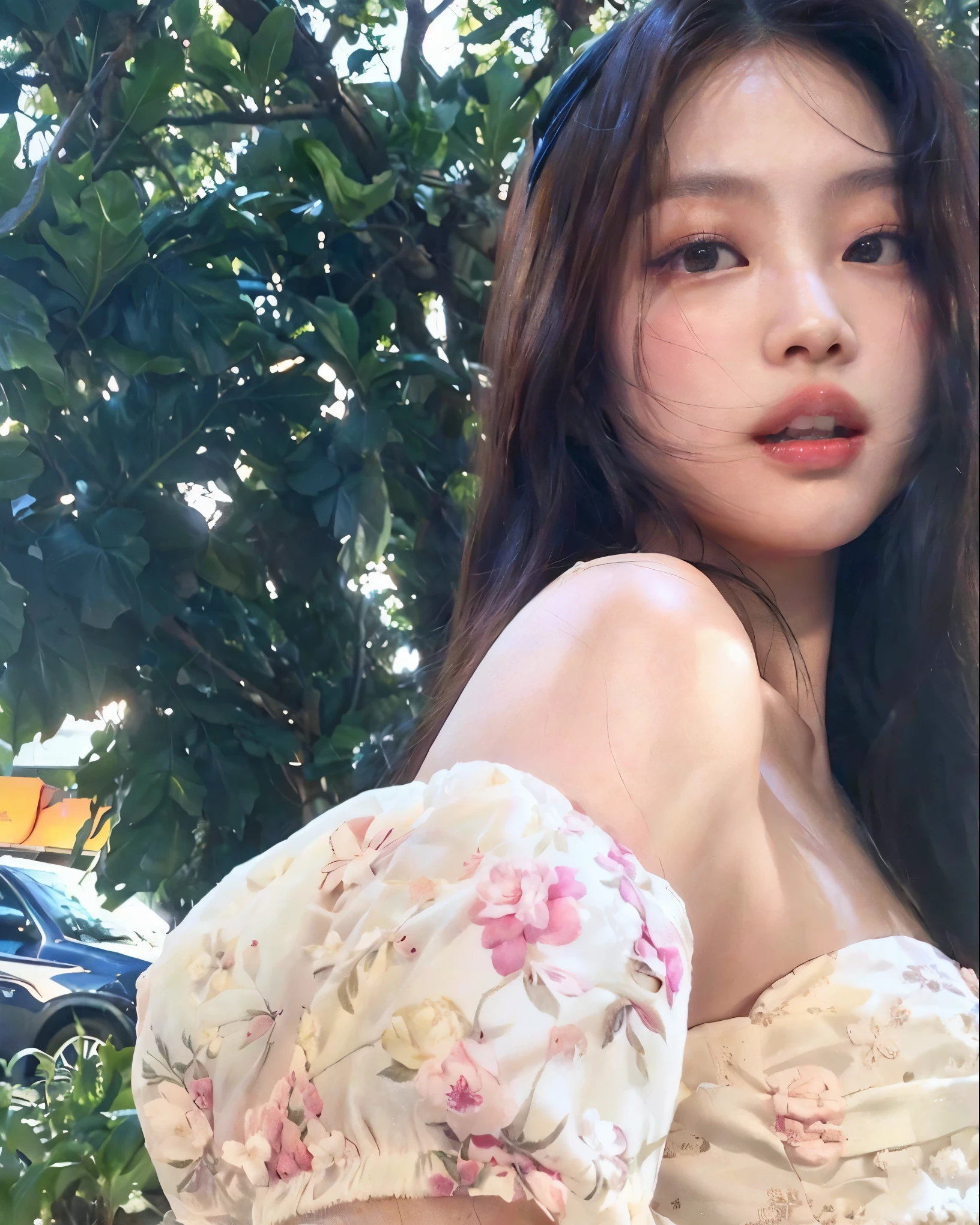 there is a woman that is posing for a picture in a dress, blackpink jennie, ruan jia beautiful!, lalisa manobal, xintong chen, gongbi, jossi of blackpink, wenfei ye, belle delphine, roseanne park of blackpink, jaeyeon nam, jinyoung shin, lalisa manoban of blackpink, sha xi, jia , blackpink jennie , blackpink Lisa , asian famale face , cute girl , Korean famale