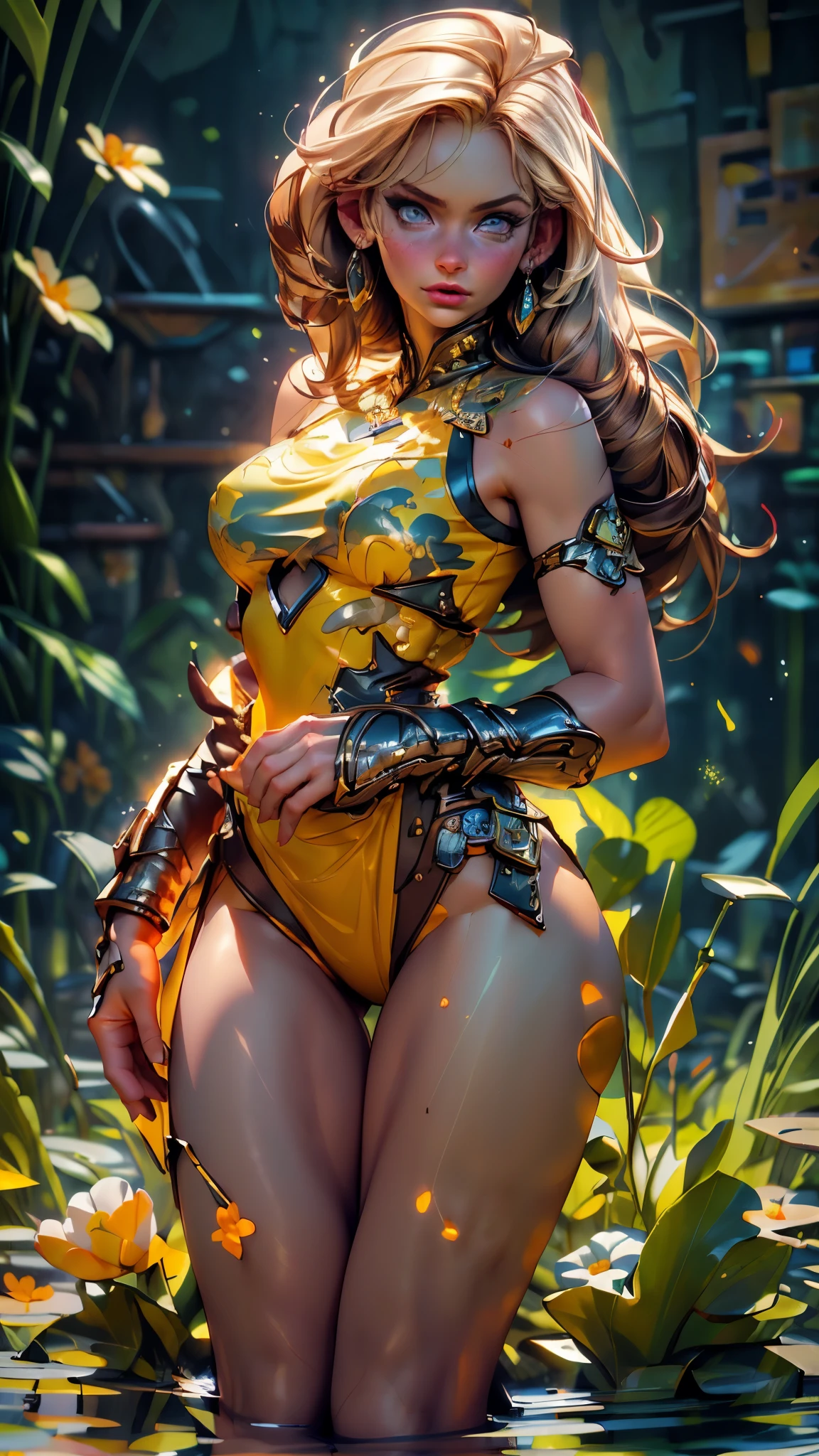 (best quality,4k,8k,highres,masterpiece:1.2),ultra-detailed,(best quality,realistic:1.2), -Muscular Female- -Variety- -SLIGHTMUSCLE- , lovely woman,field of poppy flowers,sheer yellow floral print summer dress,sunset,play,joy,beauty,harmony,portrait,soft lighting,vibrant colors, HDR, 8k, absurdres, cinestill 800, sharp focus, add_detail:2, Ultra HD | | | ((Fullbody-shot)) add_detail:2 (1woman, solo)