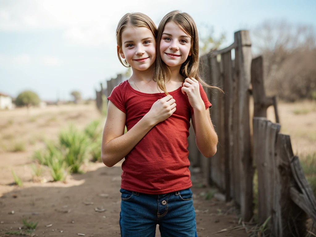 2heads, two headed girl, (one head child:1.5), (one head adult:1.5)