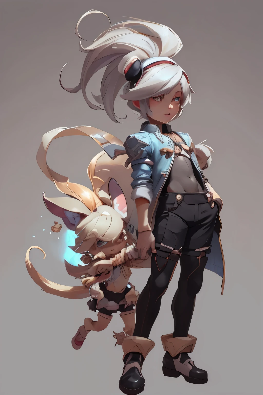 Young human boy and yordle tristana playing,8k, ultra detailed, soft lighting, pmmkr2024, cartoon, best quality,masterpiece,nice art,perfect art,nice detailed art,nice detailed body,nice detailed face,best quality, 8k, best quality, ultra-detailed , 8K, HD,,nice ultra detailed hands,nice ultra detailed fingers,nice ultra detailed legs,score_9,score_8,score_7,score_8_up,score_7_up,score_6_up,
1boy,  commentary, commentary request, full body