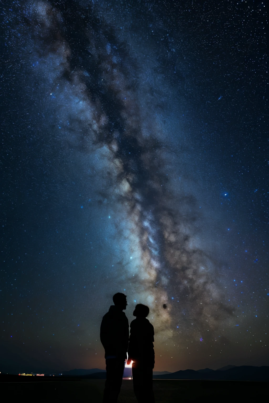 ((highest quality)), ((masterpiece)), (detailed), Male organ,Night Sky,Starry Sky,milky way,Xin Haichengfeng,sparkle,Night view,erection,Sex