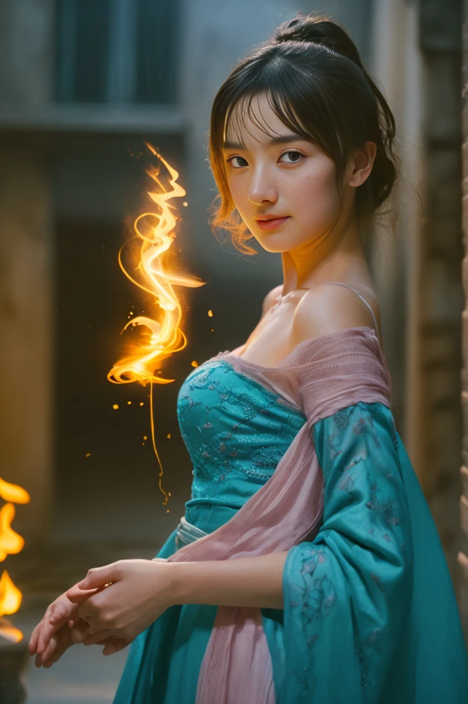 (Expressions of Ecstasy:1.2), From the side, Realistic, Official Art, unity 8k wallpaper, 8K Portraiture, highest quality, Very high resolution, (信じられないほどbeautiful自然の背景:1.6), One Girl, beautiful10代のイタリア人少女, 16 years old, Obscene, (Sexy and glamorous:1.1), (Coquettish look:1.6), (Small breasts with raised pink areola,,,,,,,,,,,,:1.6), Vulgarity, (A seductive smile:1.2), (Whole body 1.0), (Erotic pose:1.5), (Magic attack pose:1.6),(Magical effects like glow and energy:1.5), (Electric shock from the hand:1.1), (beautifulフラクタルや大理石のデザインが施された、Blue bodysuit with detailed details:1.5), (beautiful and d delicate ruby, Topaz, Emerald and Sapphire Jewelry:1.45), beautiful seductive face, Portraiture, (Thick eyebrows:1.2), (Big purple eyes:1.2), beautiful eyes with fine symmetry, (Highly detailed eyes:1.4), (High resolution eyes:1.1), Intimate Face, (Highly detailed skin texture:1.4), White skin, 青White skin, Perfect Anatomy, thin, (beautiful toned body:1.1), Hair Ribbon, (Moisturized Skin:1.1), Sweaty, No makeup, Bear, Excellent anatomy, Focus Face, Good looking, (Emilia Clarke:0.6) (Emma Watson:0.3),(Jennifer Connelly:0.4), (Sensual face:1.5), Elegant face, Nice, sweet, Cyberpunk SF, (複雑でbeautifulデザインのガントレット:1.2), Blurred Background, Blurred foreground, Depth of written boundary, (Motion Blur:1.1), Complex and colorful biomechanical bodysuit, Zentangle, Mandala, Intertwined, (Small breasts:1.2), Transparent chest, (beautiful :1.2), (Browsing Caution:1.2), Big Hips, Nonsense, Juice stains, Grab your chest,