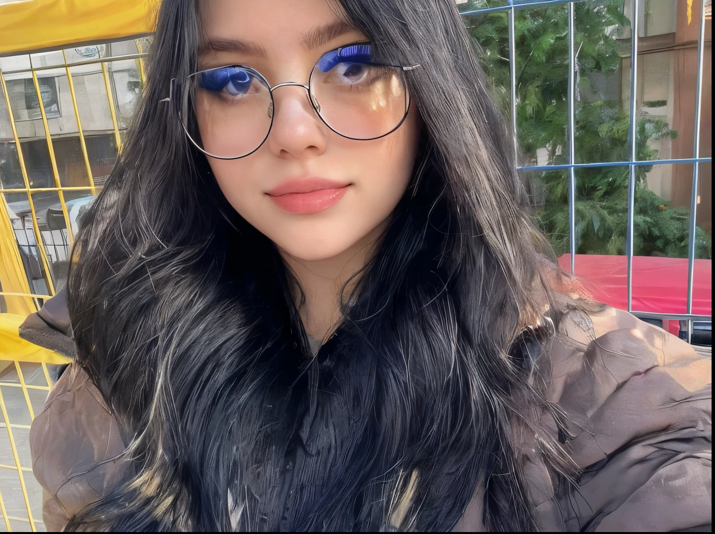 woman with glasses 