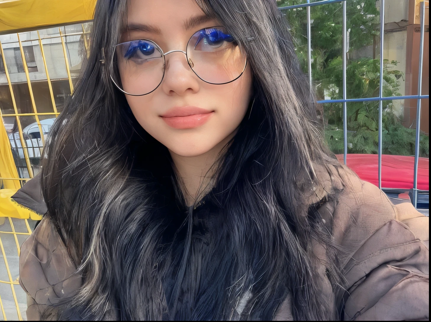woman with glasses 