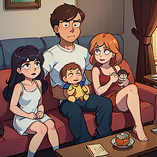 ((A family sitting on the couch)) ((na pegada de family Guy)) ((a comedy))