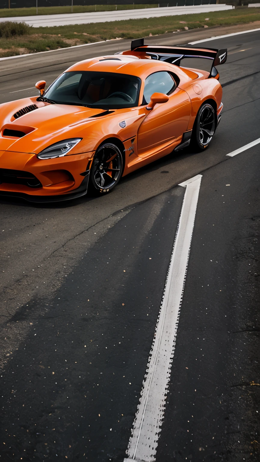 Dodge viper, gt3, wide body, orange, mid-engine design, prototype, 2026