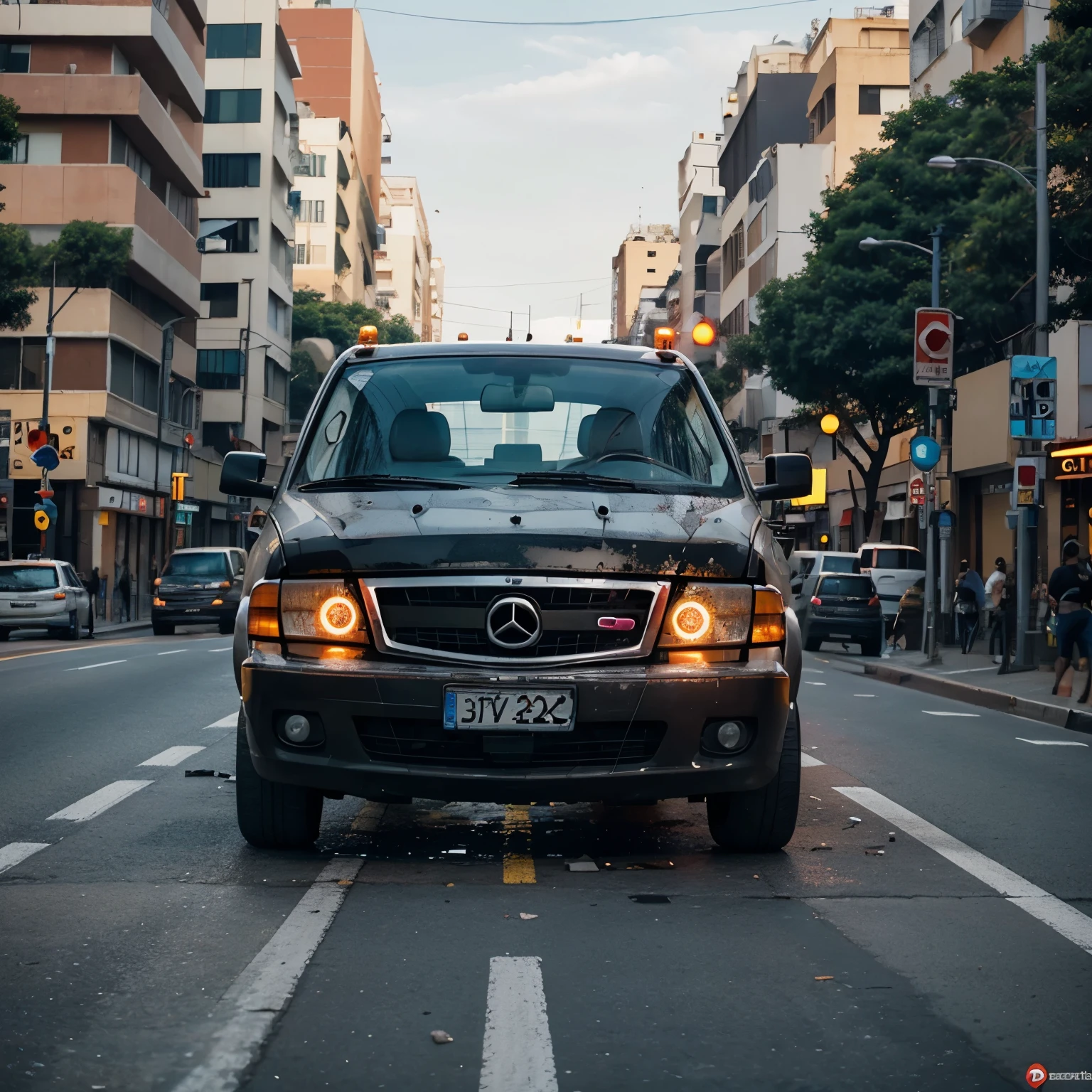 Boa qualidade, incentivo pada o telespectador, traffic accident, logotipo