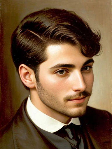 a man Jew sephardi, short hair focus on the face.