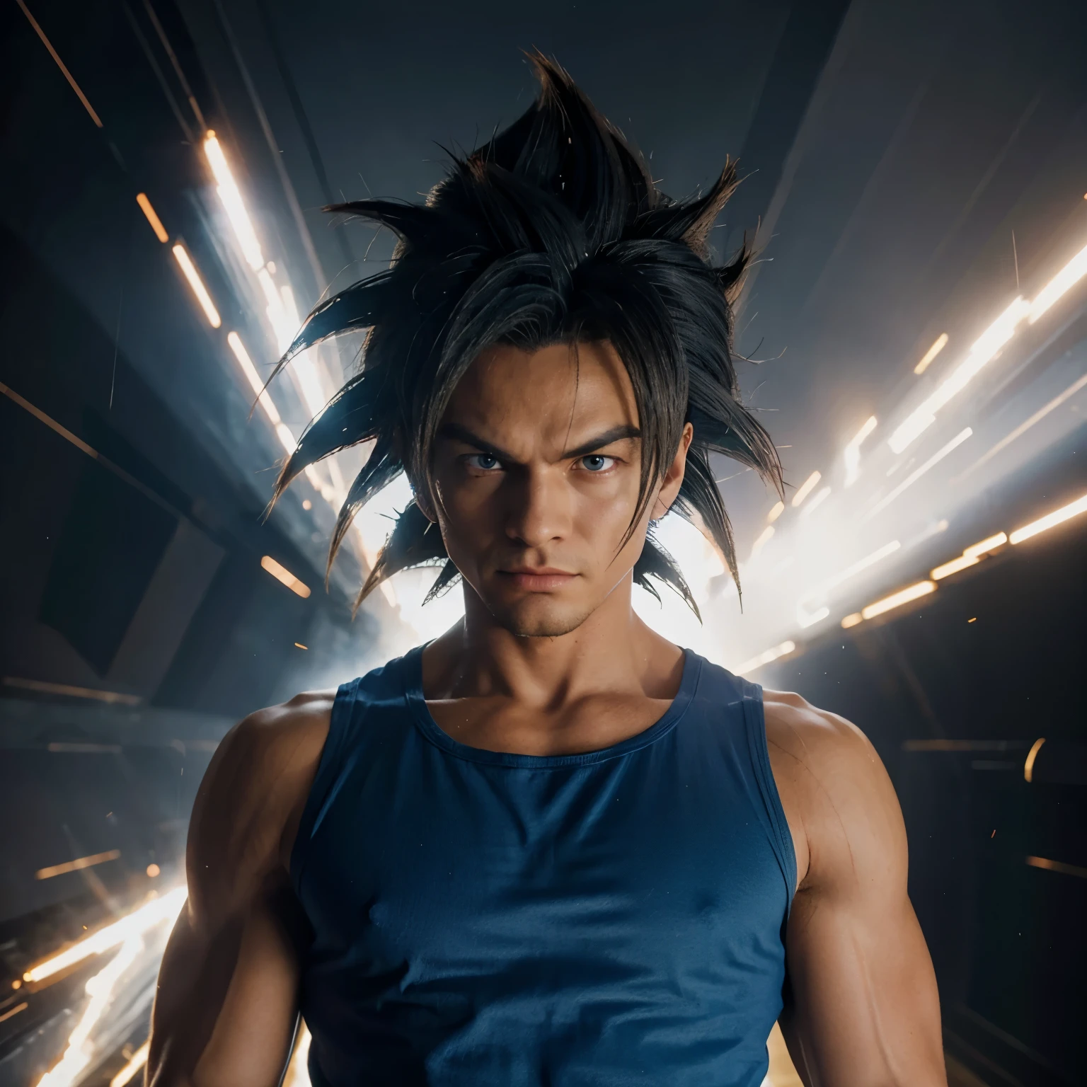 Vegetto en super saiyan blue