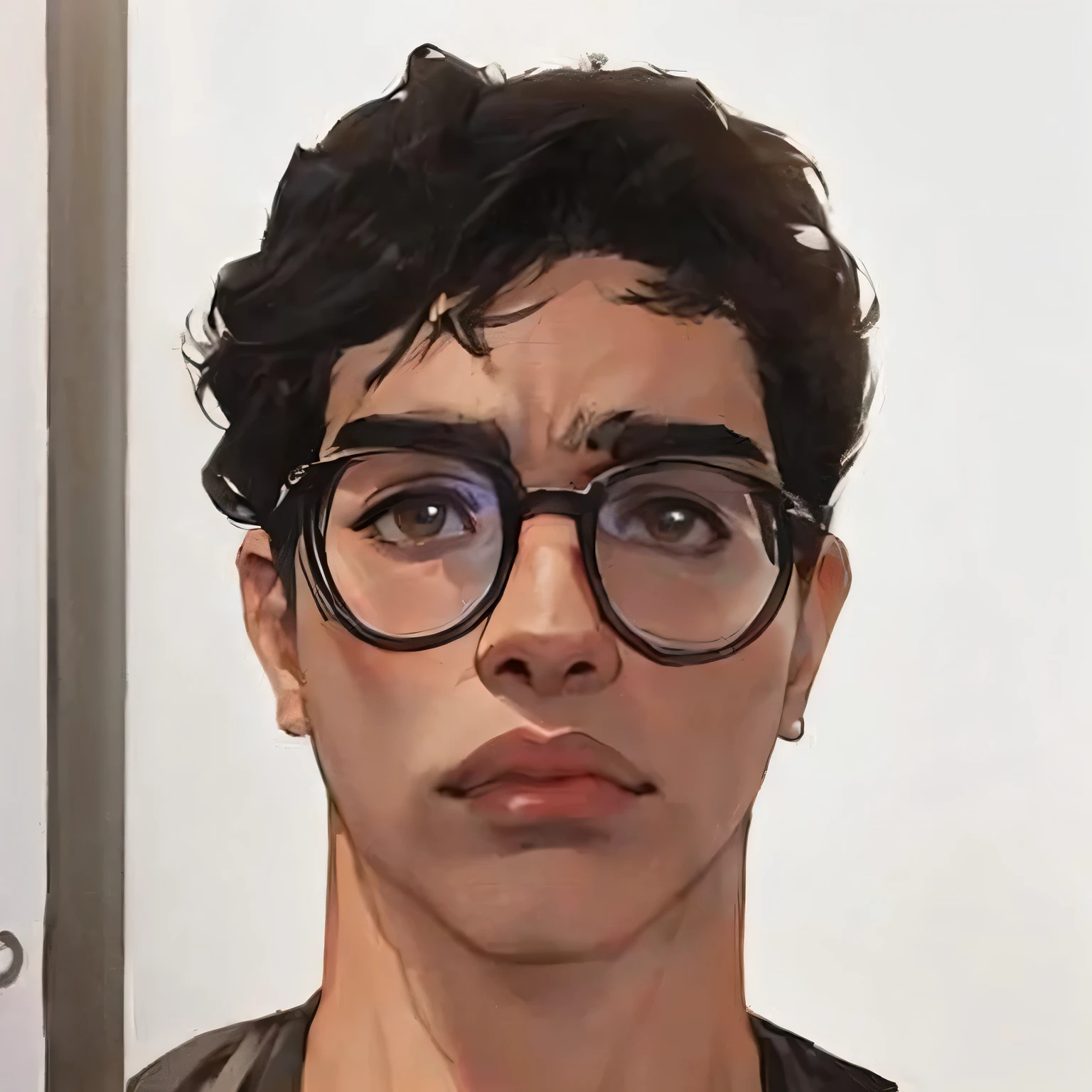 sad main character, cyberpunk anime character, mature anime mc, adult anime character, protagonist seinen, dark brown eyes, black hair, sharp jaw, stoic face