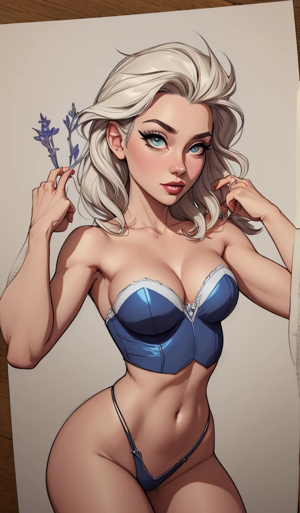 Personagem mulher estilo atompunk Fiona rainha Anna de Arendelle com marcas de guerras Imagem de desenho animado de uma mulher .Ilustra??o estilo desenho animado, estilo de arte dos desenhos animados, estilo de arte dos desenhos animados, digital illustration style, estilo atompunk design de personagens altamente detalhado, arte digital detalhada coragem, Forest fan art, Design de personagens de retrato, beautiful digital illustration, retrato de alta qualidade, Arte em quadrinhos, mulher jovem cabelo com transas lindas . Queen Anna of ArendelleBeautiful lined eyes Medium large bust and wonderful sexy clothes. image expression of sexual desire from waist to head illustration Queen Anne of Arendelle atompunk style Fallout 4 style pose playboy magazine