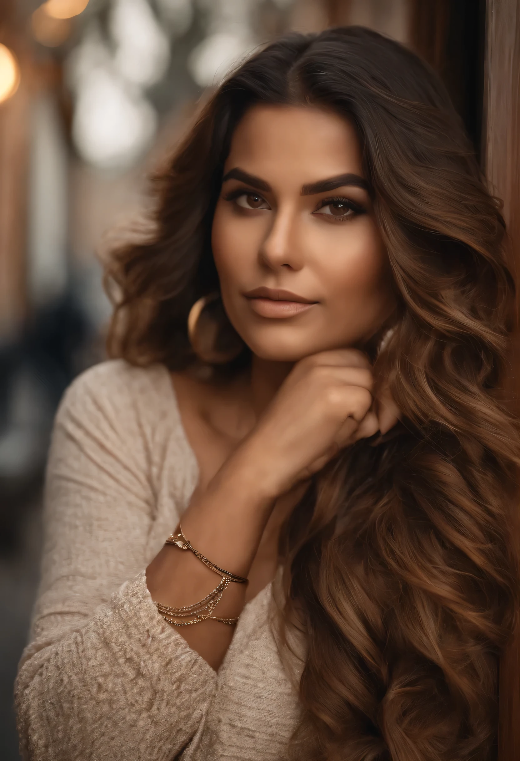 mulher gorda, obesa, brasileira, cabelo castanho ondulado, seios pequenos, confortable clothes, Comfortable Style, rei, olhos marrons, fundo branco, 4k