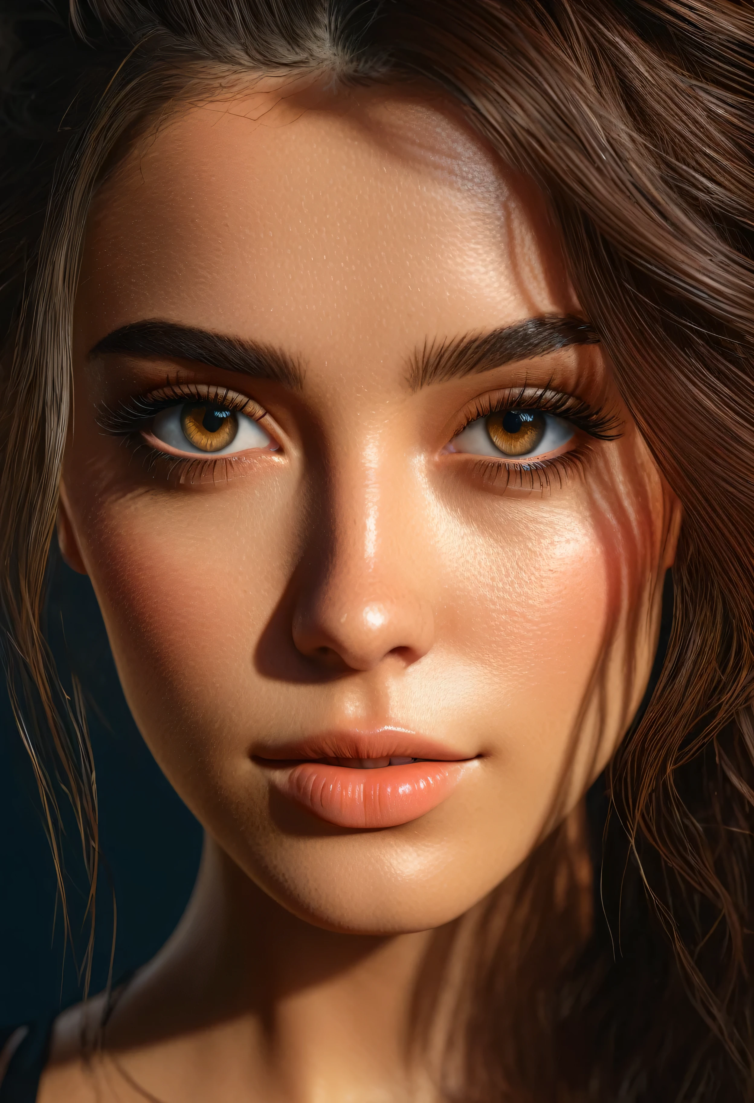 (highly detailed eyes, highly detailed hair, highly detailed face), extremely detailed CG unified 8k wallpaper, Highly detailed, High-definition raw color photos, Professional Photography, Realistic portrait, Cinematic Light, skin realism, skin texture
