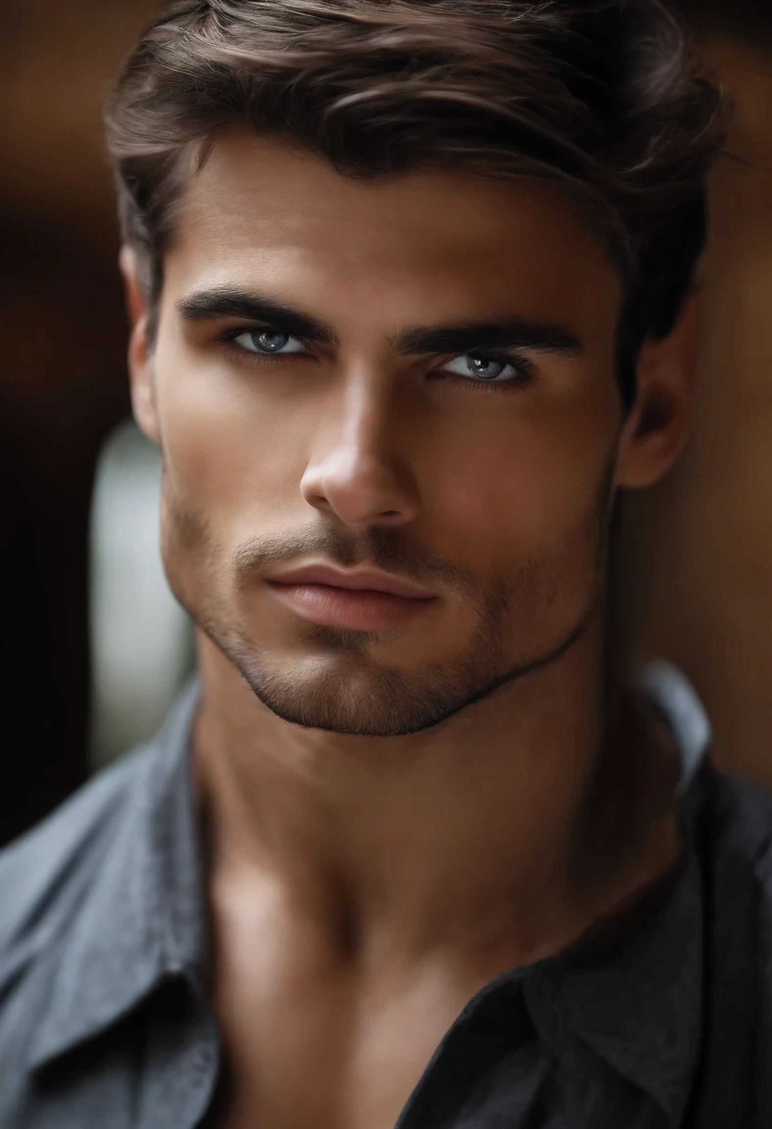 hombre guapo foto de cuerpo completo, ojos perfectos elegant, Sharp focus, cara realista detallada