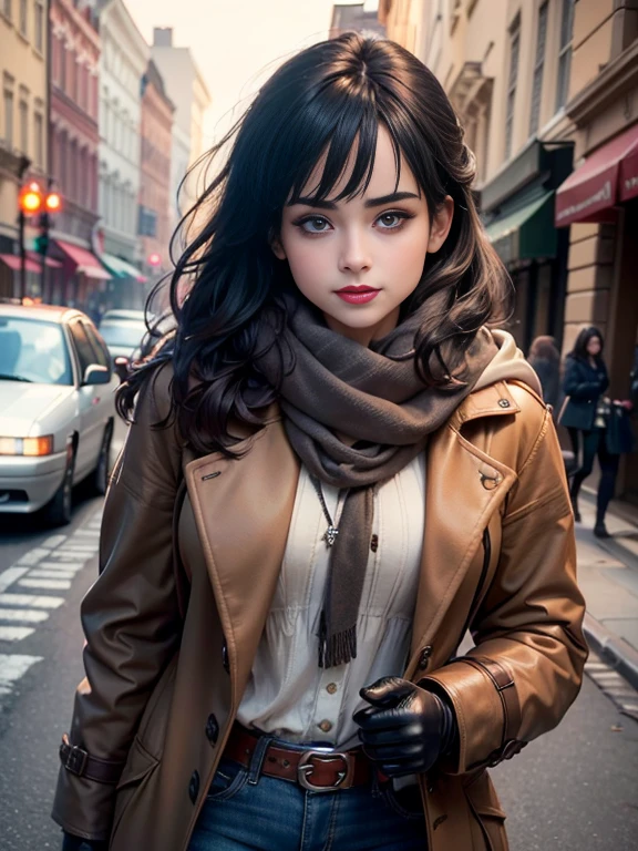 Krysten Ritter、(masterpiece:1.0)、(highest quality:1.2)、(Dark Shot:1.3)、Classic Rogue、1991 Rogue X-Men、1 girl、Only one person、Head to Toe、standing on street corner、Elegant pose、(clothing: Brown winter coat、Brown hood、Down lining、White scarf、gloves、jeans) Medium Hair、Brown Hair、Wavy Hair、1 grey hair、Green Eyeischievous look、Grin、Spread your lips、Red lipstick、Heavy makeup、Confident expression、Backlight、(realism: 1.5)、(realism: 1.4)、(Messy: 1.4)、8k、Very detailed、Detailed beautiful woman、(background: midnight、It's snowing、Downtown New York、Snowy Night)、Official Art、Very detailedな CG Unity 8k 壁紙、Perfect lighting、colorful、超High resolution、photograph、8k、High resolution、Kodak Portrait 400、Film Grain、ぼやけたbackground、(Bokeh:1.2)、(Bright colors:1.2)、Film Grain:1.2、(warm color、warm colorトーン:1.2)、(カラーphotograph)、プロのphotograph