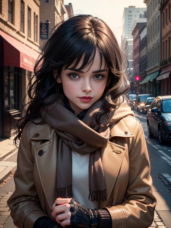 Krysten Ritter、(masterpiece:1.0)、(highest quality:1.2)、(Dark Shot:1.3)、Classic Rogue、1991 Rogue X-Men、1 girl、Only one person、Head to Toe、standing on street corner、Elegant pose、(clothing: Brown winter coat、Brown hood、Down lining、White scarf、gloves、jeans) Medium Hair、Brown Hair、Wavy Hair、1 grey hair、Green Eyeischievous look、Grin、Spread your lips、Red lipstick、Heavy makeup、Confident expression、Backlight、(realism: 1.5)、(realism: 1.4)、(Messy: 1.4)、8k、Very detailed、Detailed beautiful woman、(background: midnight、It's snowing、Downtown New York、Snowy Night)、Official Art、Very detailedな CG Unity 8k 壁紙、Perfect lighting、colorful、超High resolution、photograph、8k、High resolution、Kodak Portrait 400、Film Grain、ぼやけたbackground、(Bokeh:1.2)、(Bright colors:1.2)、Film Grain:1.2、(warm color、warm colorトーン:1.2)、(カラーphotograph)、プロのphotograph