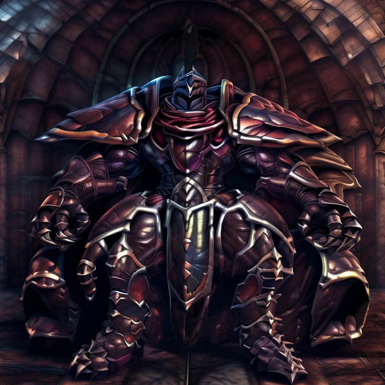 (masterpiece, best quality, detailed:1.2) (Pokémon) LUCARIO, detailed full body, a knight's mechanical armor, glowing wide and heavy armor, wears full body armor. massive muscles, huge pecs, chiseled abs, huge pectorals, exaggeratedly huge muscles. wearing a cloak. unusually developed muscular body big muscle, pecs, triceps, traps, waist narrow, unusually developed muscular body, Dark knight, BlackKnight_fe, The claws are sharp, Sharp teeth, He wears a black cloak on his back. sitting on the throne,