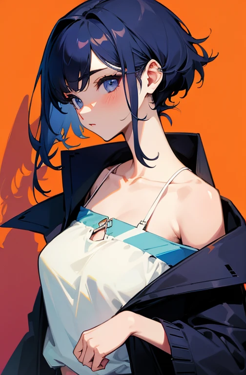Cool women、sexy、Trendy clotheodel、Mid-chest、