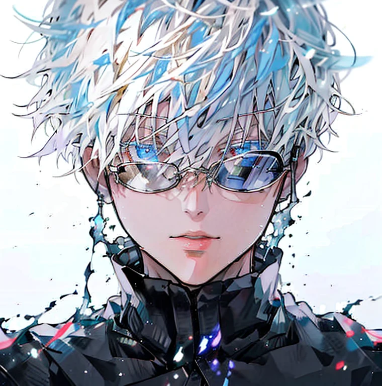 Gojo Satoru, beautiful, very beautiful, detailed, bright, Close-up, face, clear,