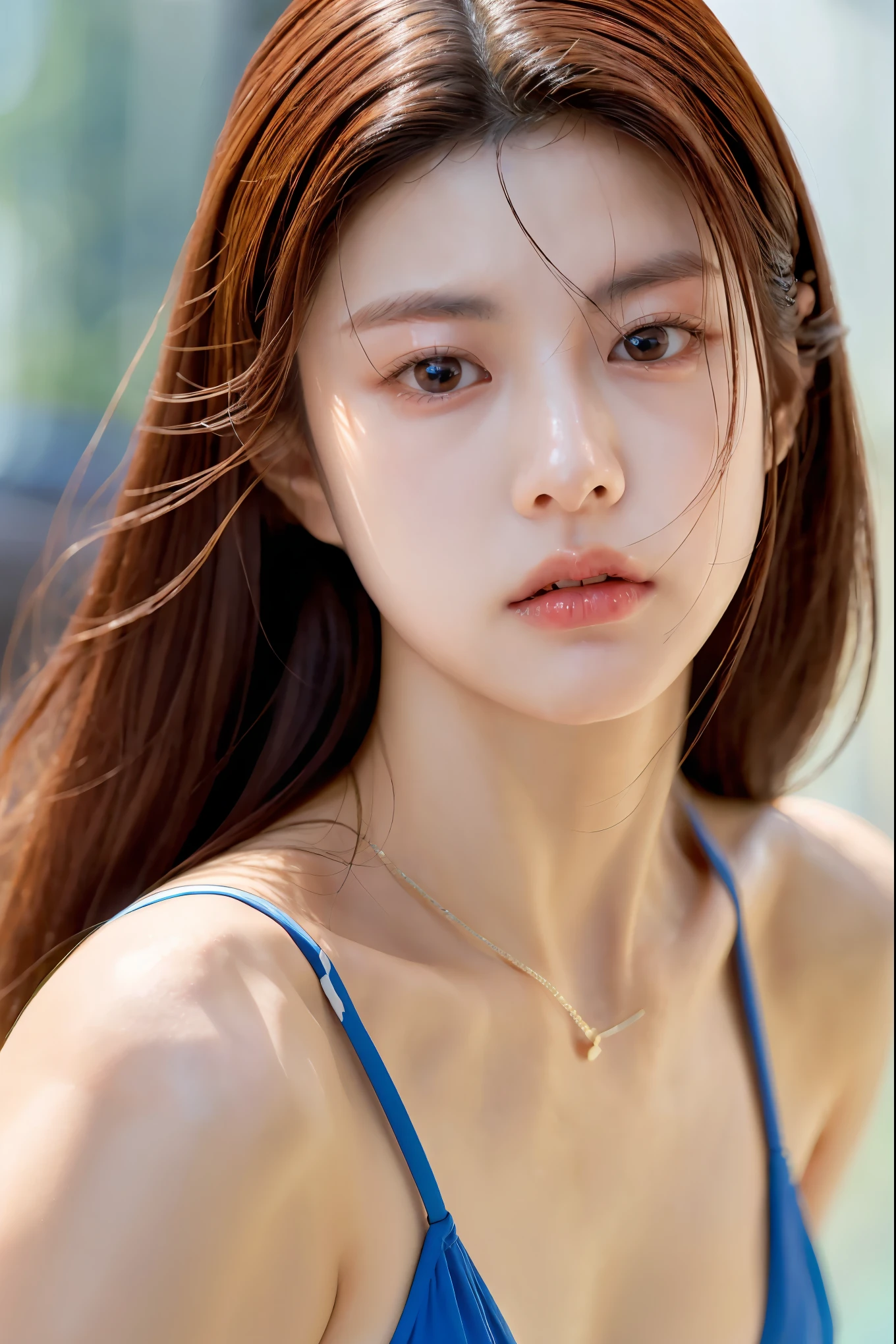 Go Yoon-jung sad, bikini, face close-up