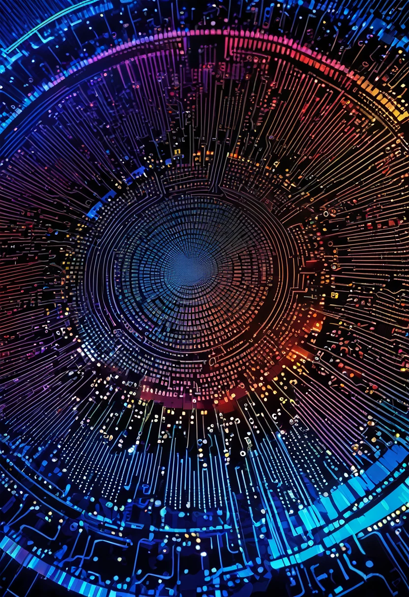 graphical framework, digital, radial mother board background