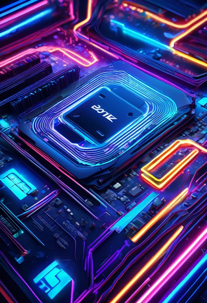 highly detailed, intricate, glowing neon lines, 3d rendered, 8k, (best quality, 4k, 8k, highres, masterpiece:1.2), ultra-detailed, (realistic, photorealistic, photo-realistic:1.37), HDR, UHD, ultra-fine painting, sharp focus, physically-based rendering, extreme detail description, professional, vivid colors, bokeh, graphical framework, digital, radial mother board background