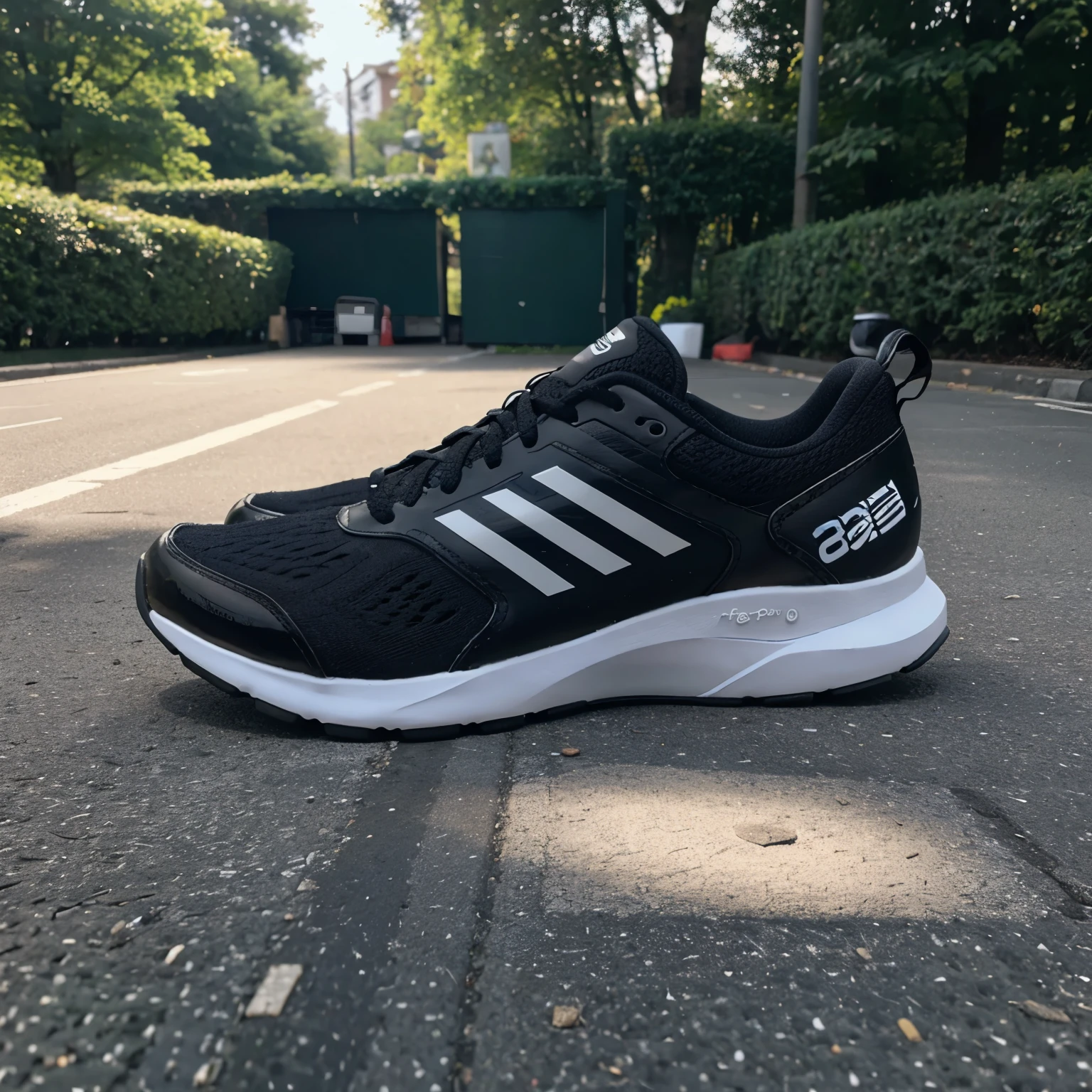 A running shoe with a computer 