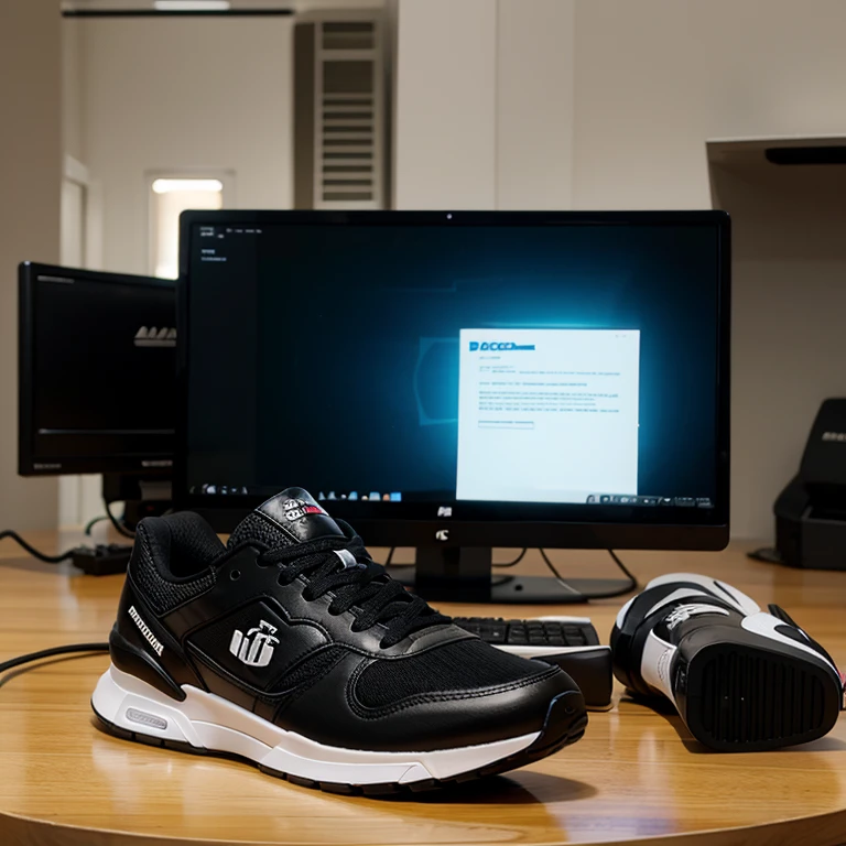 A computer shaped like a sneaker 