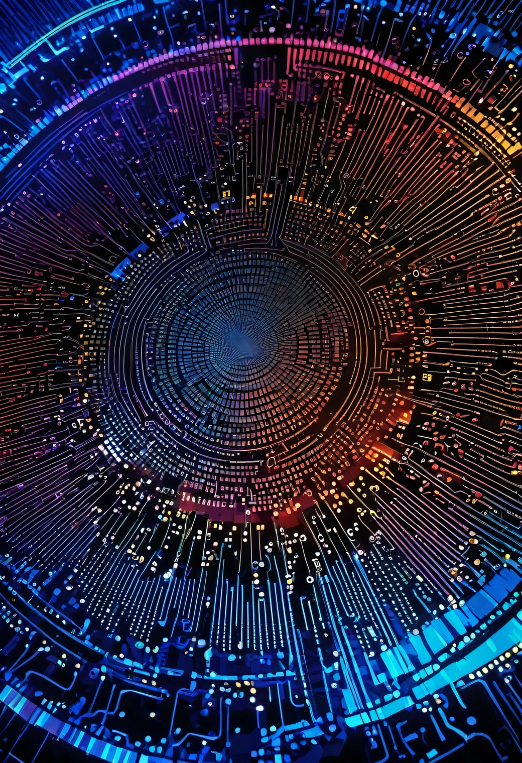 graphical framework, digital, radial mother board background