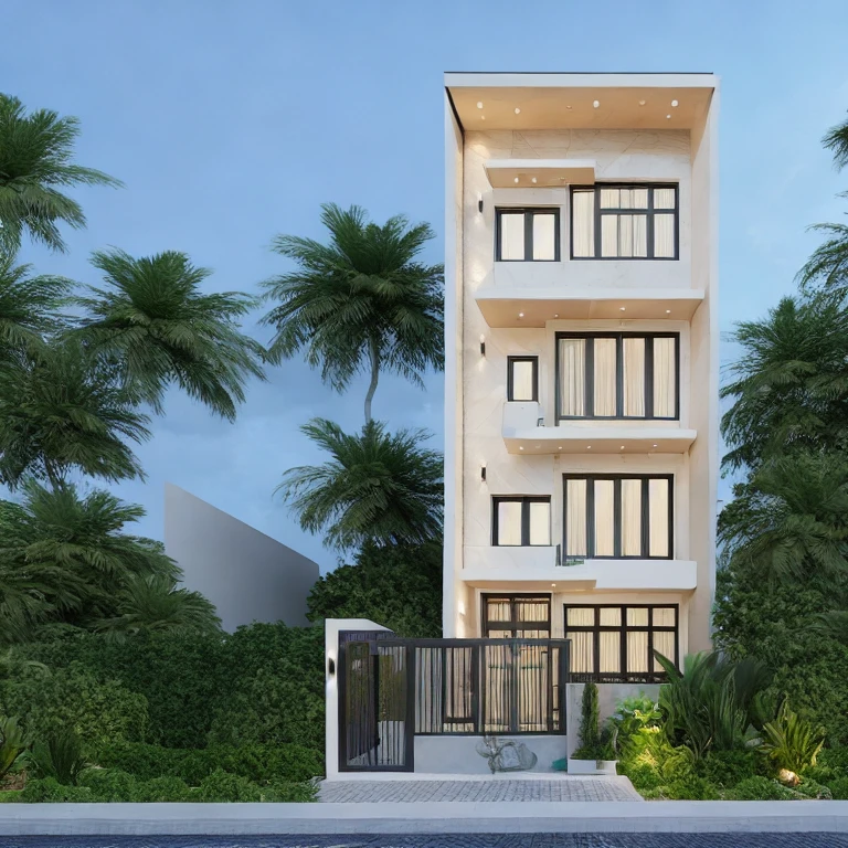 (masterpiece, best quality:1.2), KTHOUSE - Anh Sen HN, 1 morden townhouse